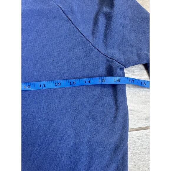 J Crew BEACH BUM Summer 2018 USA Made Raglan Blue Sweatshirt XXS NWT - Picture 4 of 4